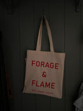 Forage and Flame tote bag